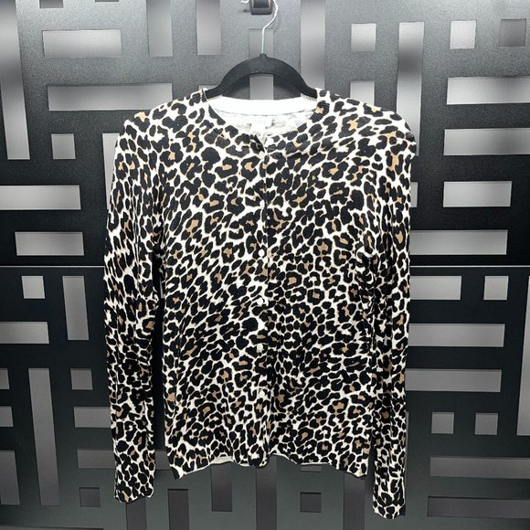 J. Crew Sweaters - J. Crew Leopard Print  Cardigan